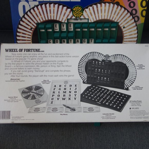 Vintage Wheel of Fortune 4th Edition Board Game by Pressman - Picture 7 of 9